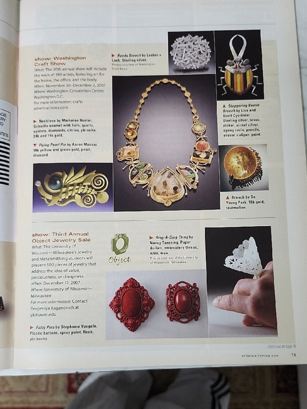 Art Jewelry Magazine. - Picture 5 of 16